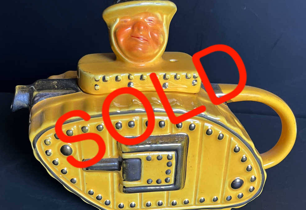 Churchill Tank Teapot –Yellow