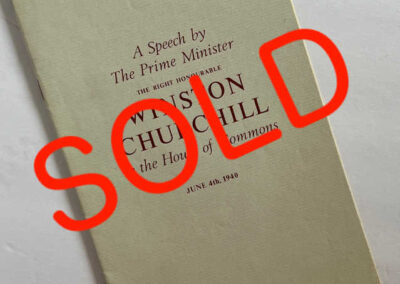 A Speech by The Prime Minister-June 4, 1940: SOLD