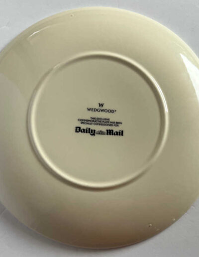 Churchill Commemorative Plate by Wedgwood-Back