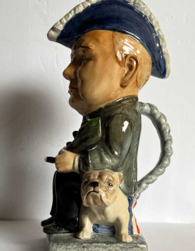 W. Churchill, Lord of the Admiralty Toby Jug: Side View
