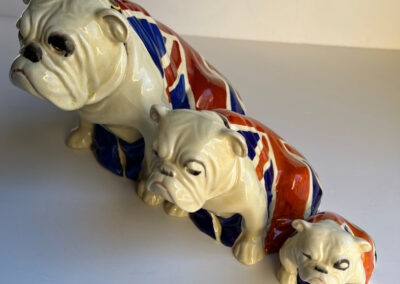 3 Royal Doulton Bulldogs: Side View 2