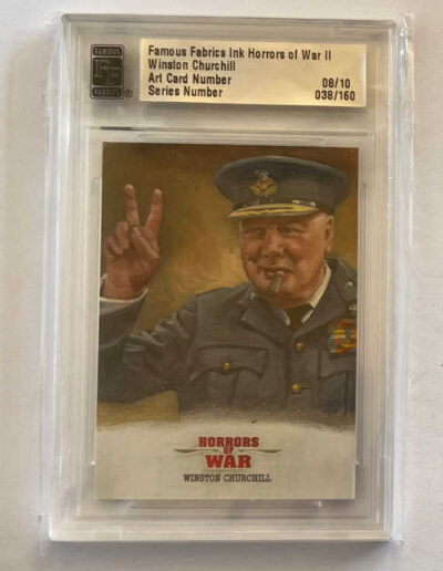 Winston Churchill-Horrors of War Art Card