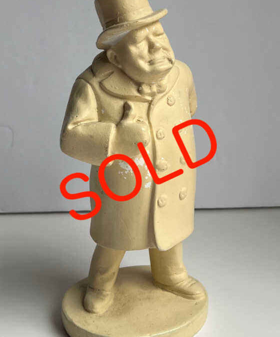 Winston Churchill Chalkware Statue by Verdan Lolayne