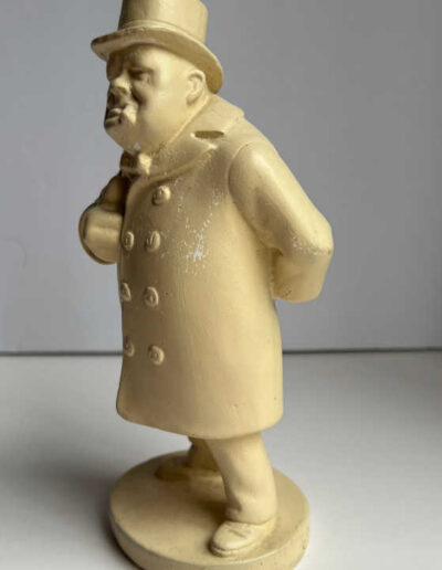 Churchill Chalkware Statue by Verdan Lolayne: Side View