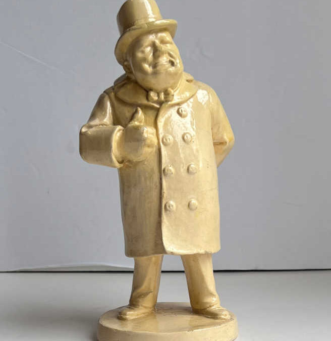 Winston Churchill Chalkware Statue by Verdan Lolayne