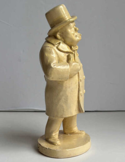Churchill Chalkware Statue byVerdan Lolayne: Side View