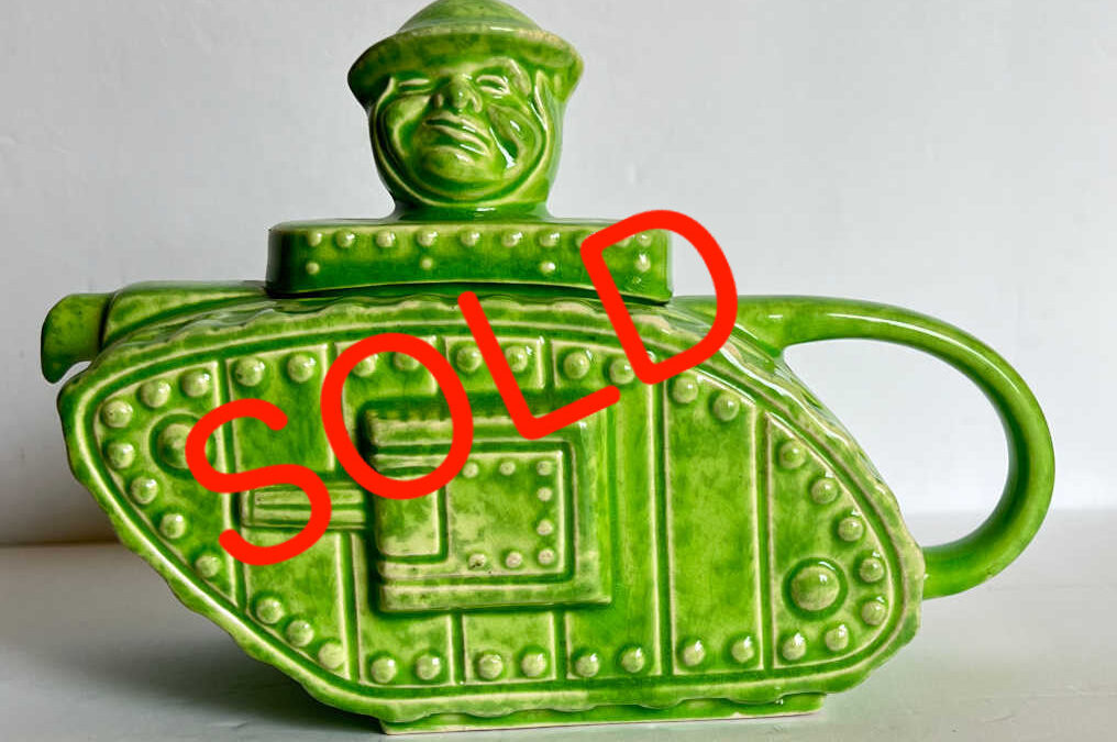 Churchill Tank Teapot – Green