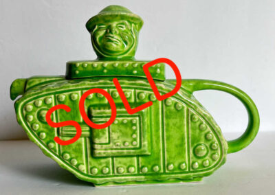 Churchill Tank Teapot Green: now SOLD