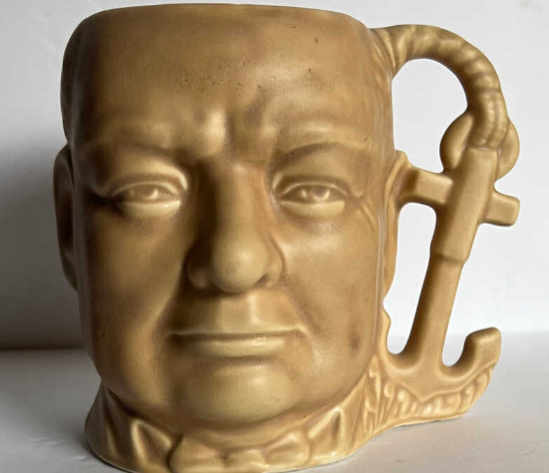 Churchill Character Jug with Anchor Handle