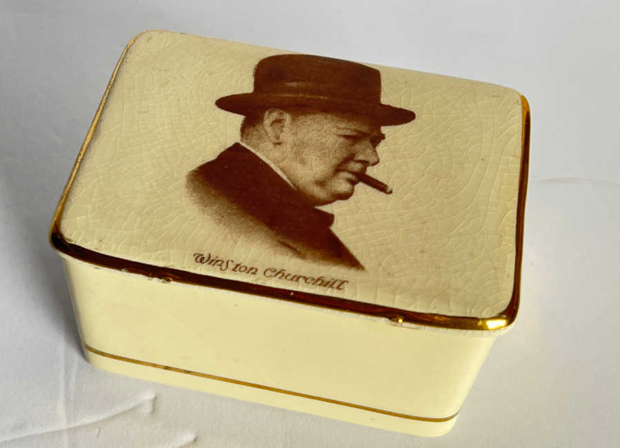 Churchill Wartime Ceramic Lidded Box