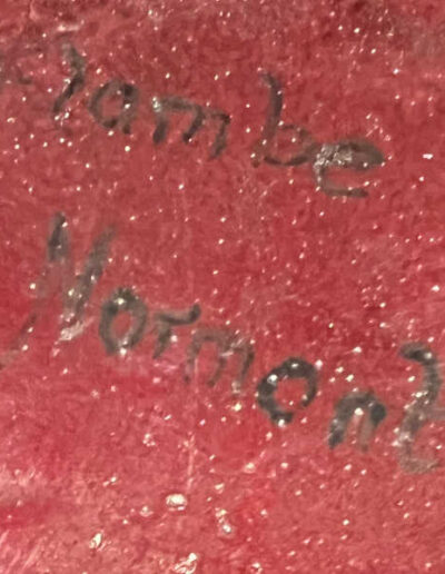 Flambe Churchill Character Jug: Base Up-close