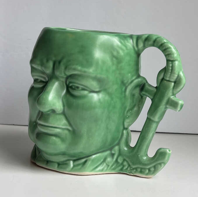 Churchill Character Jug (Green) with Anchor Handle