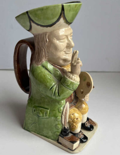 Jarvis-Churchill Toby Jug 1947 (Green): Side View