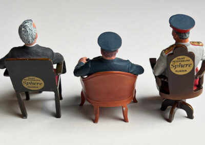 Churchill, Roosevelt & Stalin Miniature Figures - Yalta Conference 1945