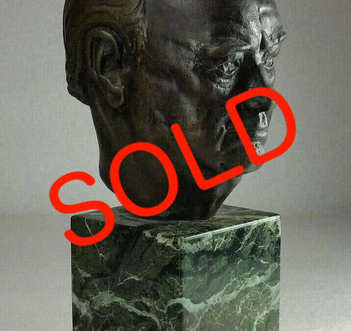 Winston Churchill Bronze Bust: Cherne