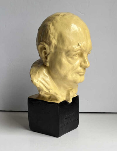 Churchill Bust by Jessica Borthwick: Side View