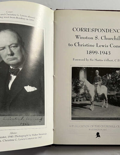 Correspondence Churchill to Conover: Title Page