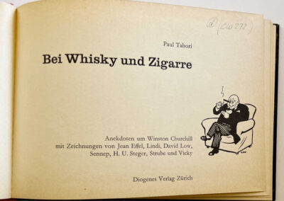 Bei Whisky Und Zigarre-Churchill Anecdotes & Cartoons