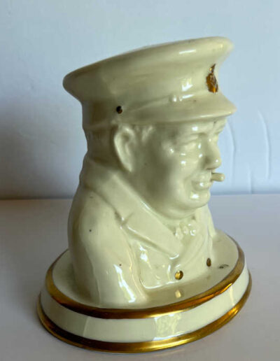 Floral China - Churchill Bust: Side View