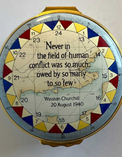 Halcyon Days Enamels: Battle of Britain Trinket Box