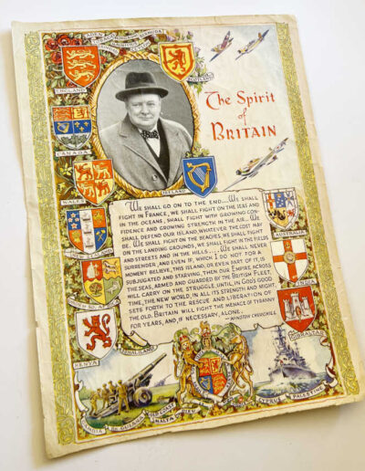 The Spirit of Britain Poster: WWII, Churchill