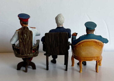 Yalta Conference-Big Three (small figures) Back View