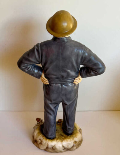 Ashmor Fine China-Churchill in Siren Suit: Back View