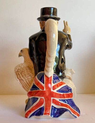 W. Churchill 50th Anniversary VE Day-Toby Jug: Back View