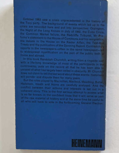 Fight For Tory Leadership: Back Cover