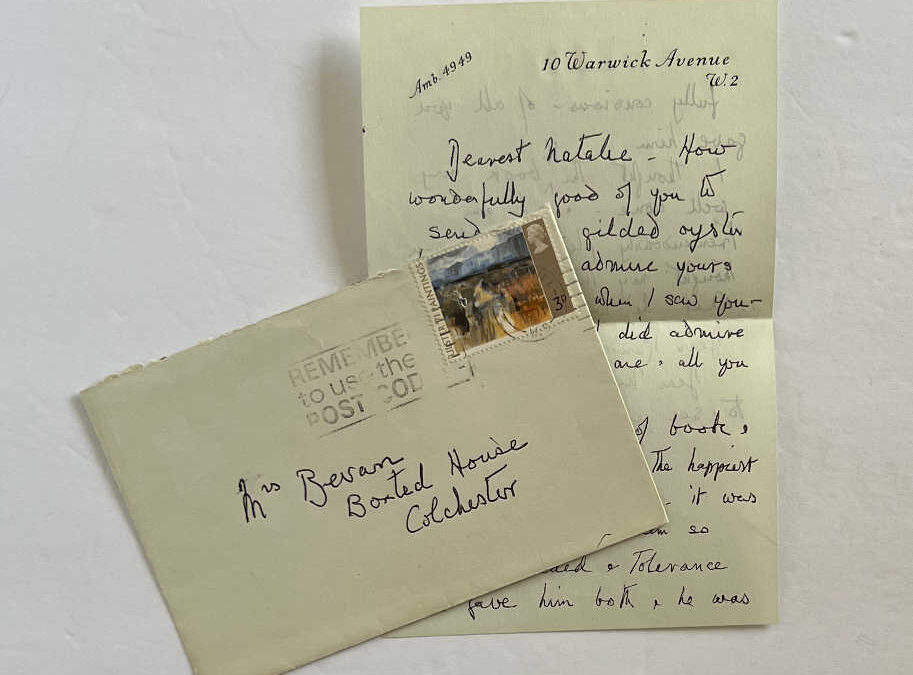 Letter from Diana Cooper to Natalie Bevan