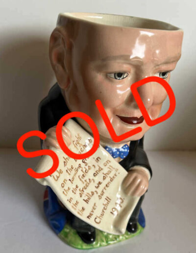 Side View Beswick Winston Churchill Character Jug: SOLD