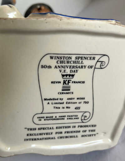 W. Churchill 50th Anniversary of VE Day Toby Jug: 5/5