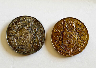 2 Churchill D-Day Anniversary Medallions by Nemon - Obverse