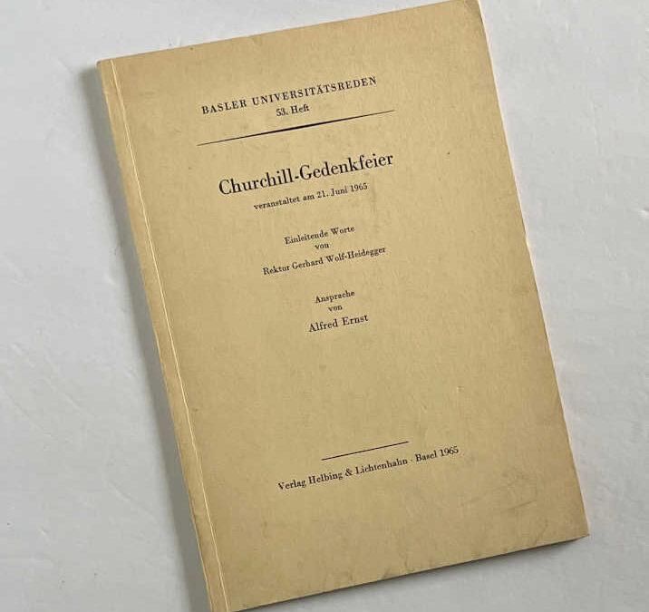 Churchill-Gedenkfeier: Inscribed by the Author, A. Ernst
