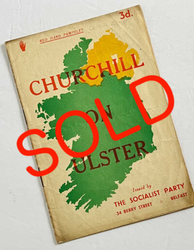 Churchill On Ulster: SOLD