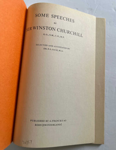 Churchill Speeches vol83: Title Page