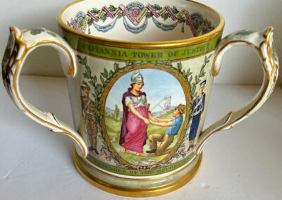 Copeland Spode Queen Victoria Boer War 3-handle Loving Cup: Side 3