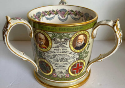Copeland Spode Queen Victoria Boer War 3-handle Loving Cup: Side 2