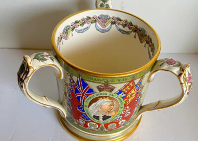 Copeland Spode Queen Victoria Boer War 3-handle Loving Cup: Top View