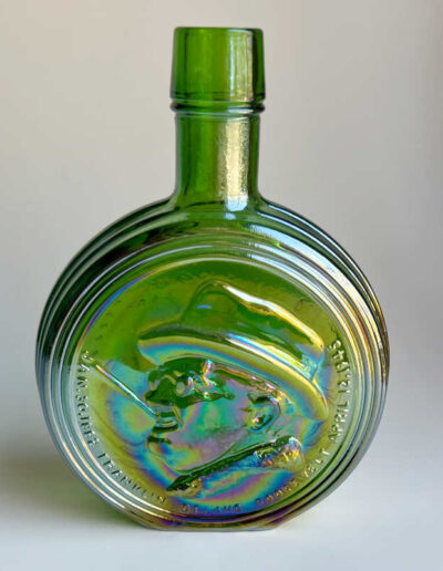 Roosevelt Memorabilia: Iridescent Green Bottle