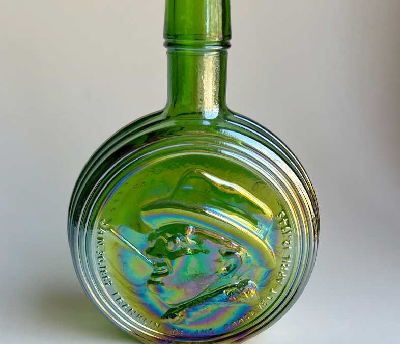 Roosevelt Memorabilia – Decorative Green Bottle