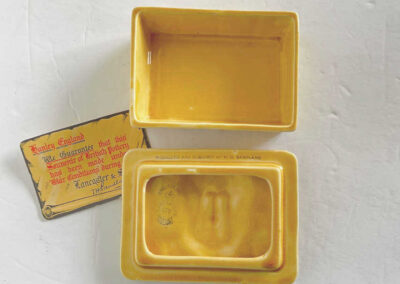 Lid & Base of Trinket Box with Churchill Portrait on Lid