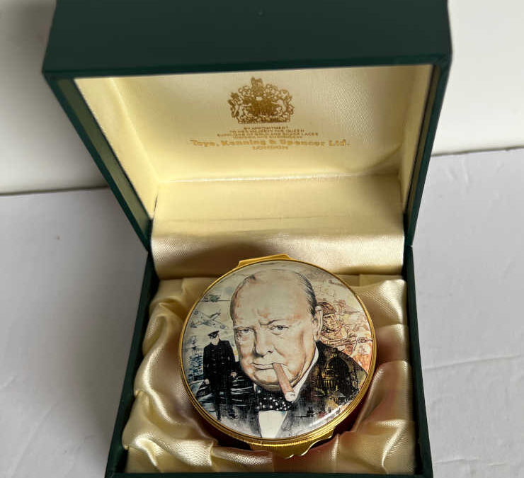Enamel Box: Winston Churchill Portrait