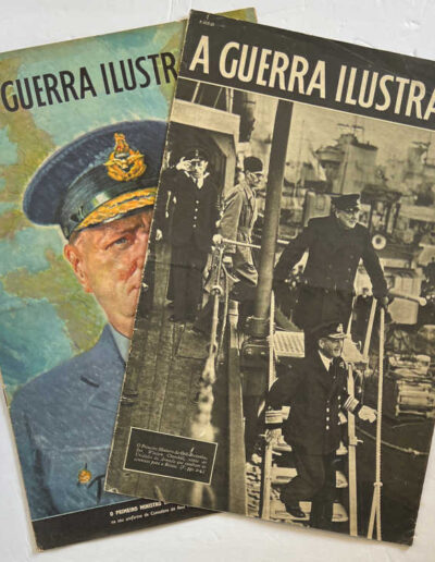 A Guerra Ilustrada: 2 Copies with Churchill on Front Cover