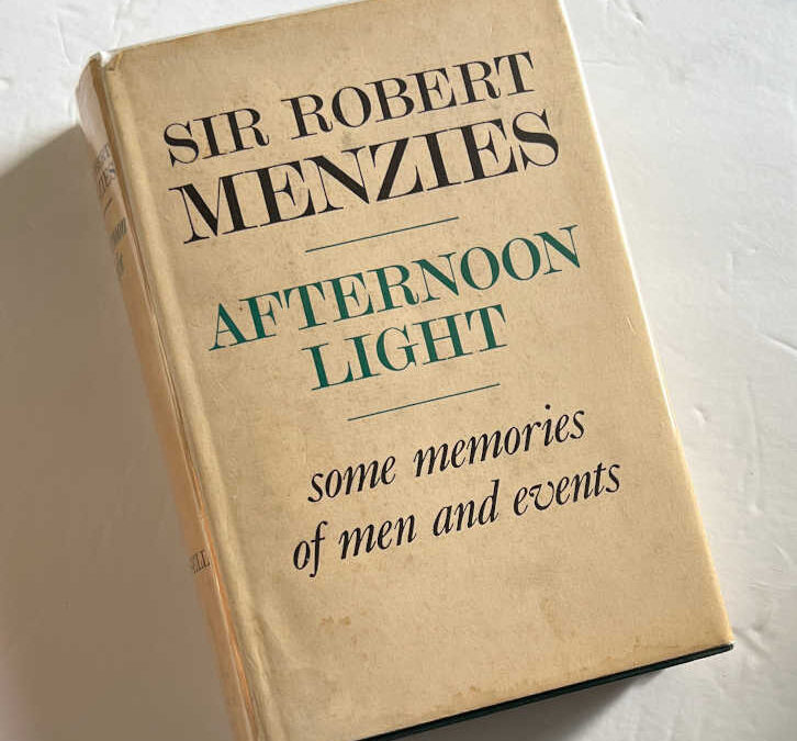 Afternoon Light by Sir R Menzies. C. Churchill’s Copy