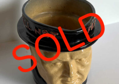 Black Churchill mug - We Shall Not Flag Or Fail: SOLD