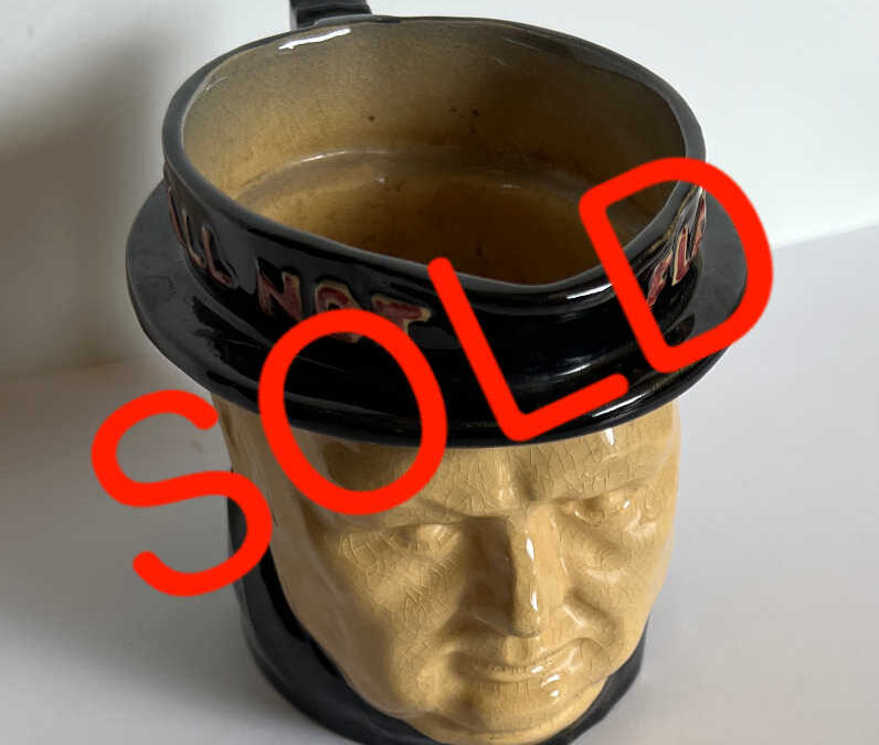 Churchill Mug (Black) – We Shall Not Flag Or Fail