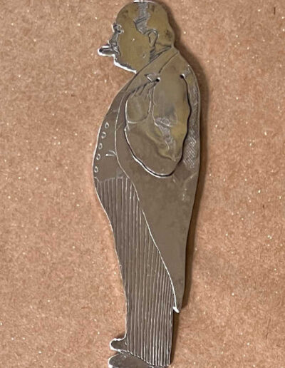 Churchill Bookmark: Silver-plated