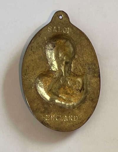 Brass Plaque (back) of Winston Churchill