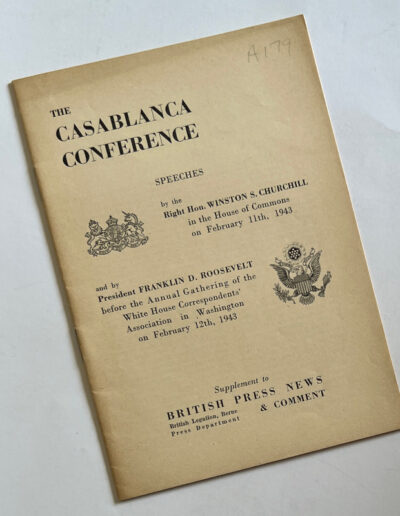 Casablanca Conference Speeches
